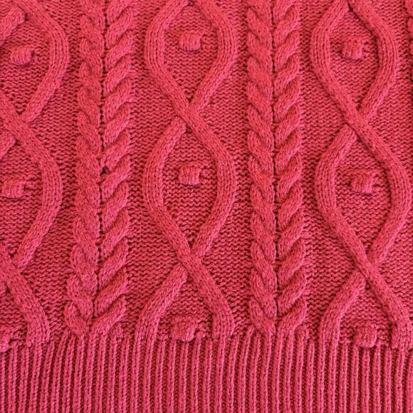 Women's Design 365 Pink Crew Neck Puff Sleeve Sweater Size Large Acrylic - Picture 8 of 13